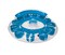 Swim Central 72" Inflatable Blue Water Pop Circular Swimming Pool Lounger